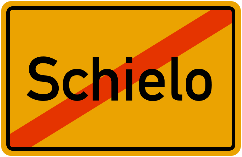 Ortsschild Schielo
