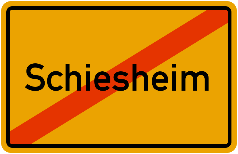 Ortsschild Schiesheim