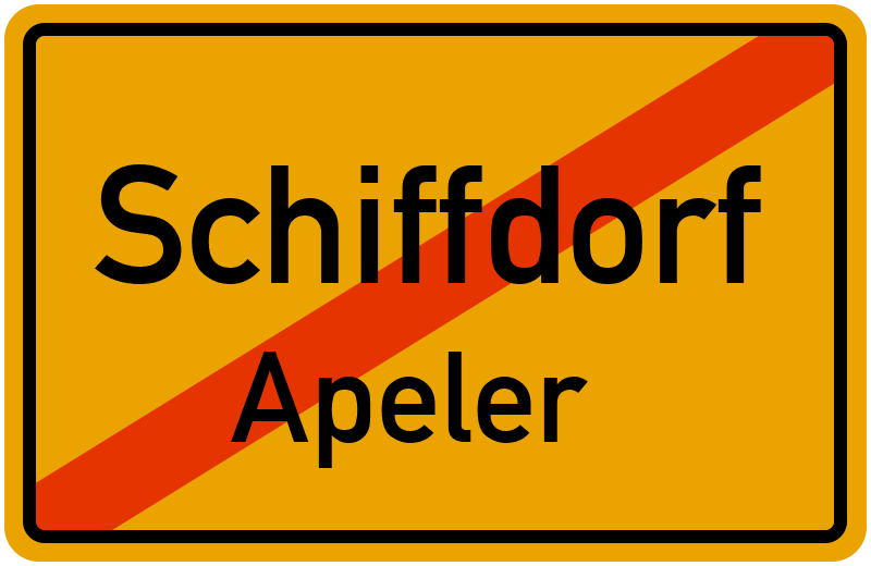 Ortsschild Schiffdorf