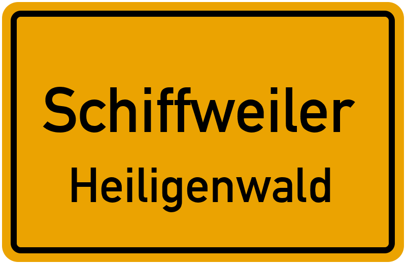 Ortsschild Schiffweiler