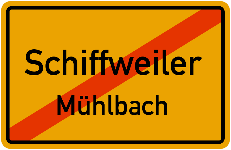 Ortsschild Schiffweiler