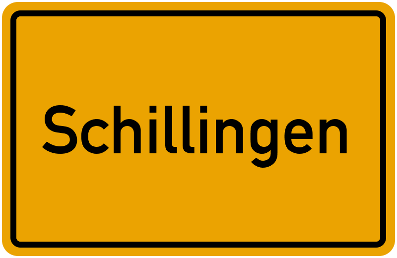 Ortsschild Schillingen