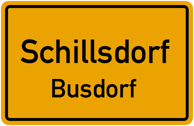 Ortsschild Schillsdorf