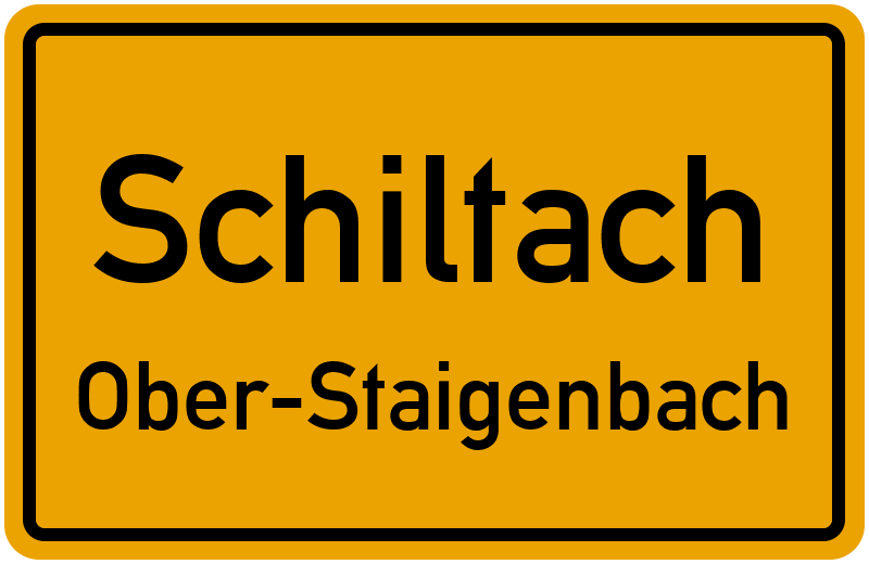 Ortsschild Schiltach
