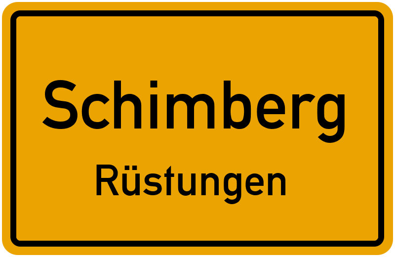 Ortsschild Schimberg