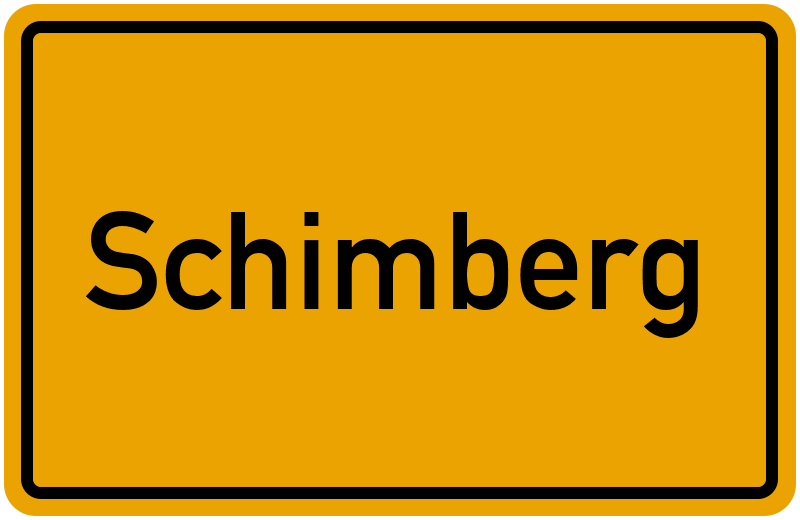 Ortsschild Schimberg