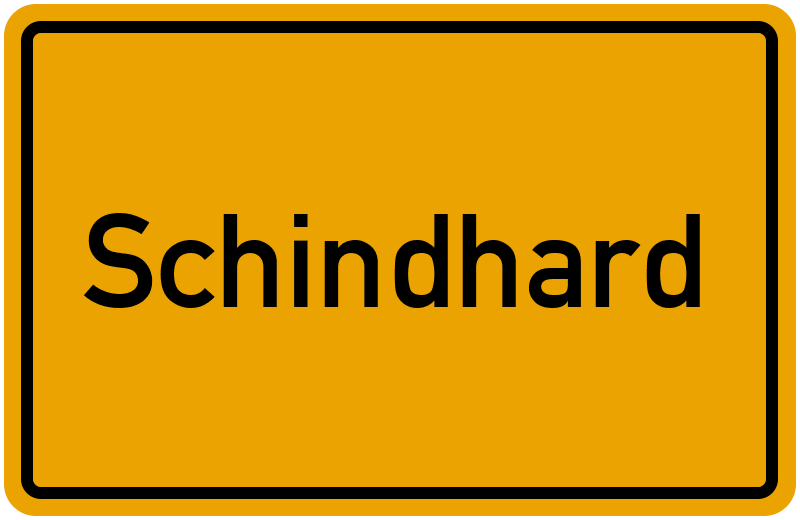 Ortsschild Schindhard