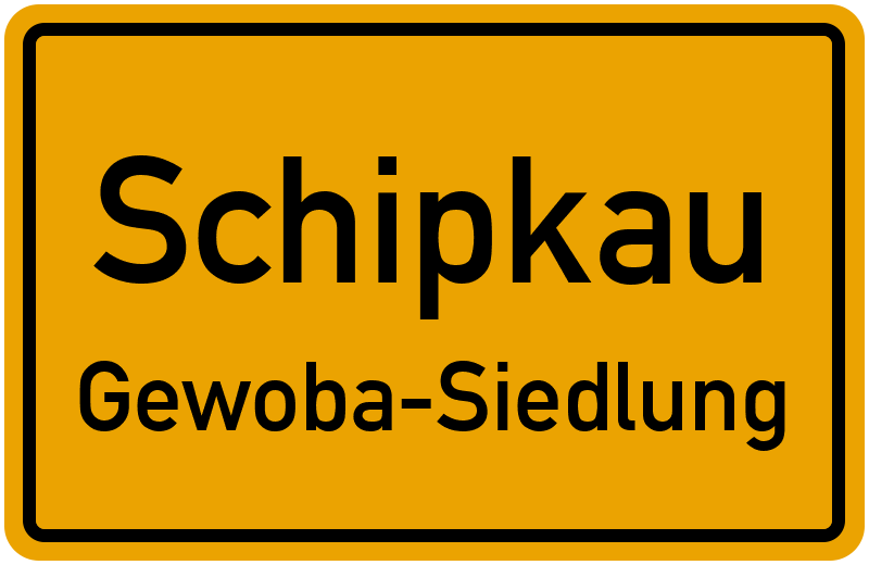 Ortsschild Schipkau