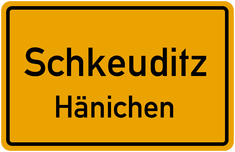 Ortsschild Schkeuditz