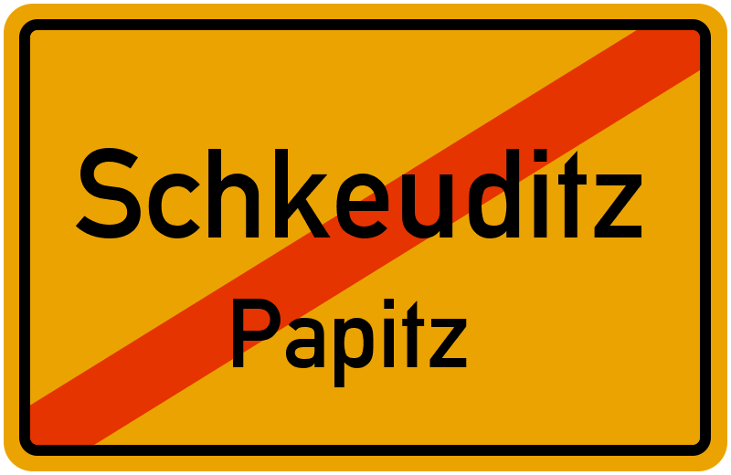 Ortsschild Schkeuditz