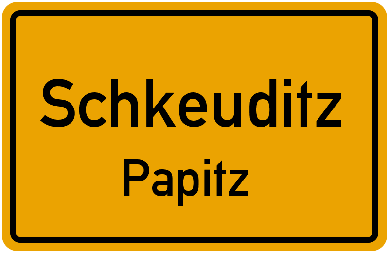 Ortsschild Schkeuditz