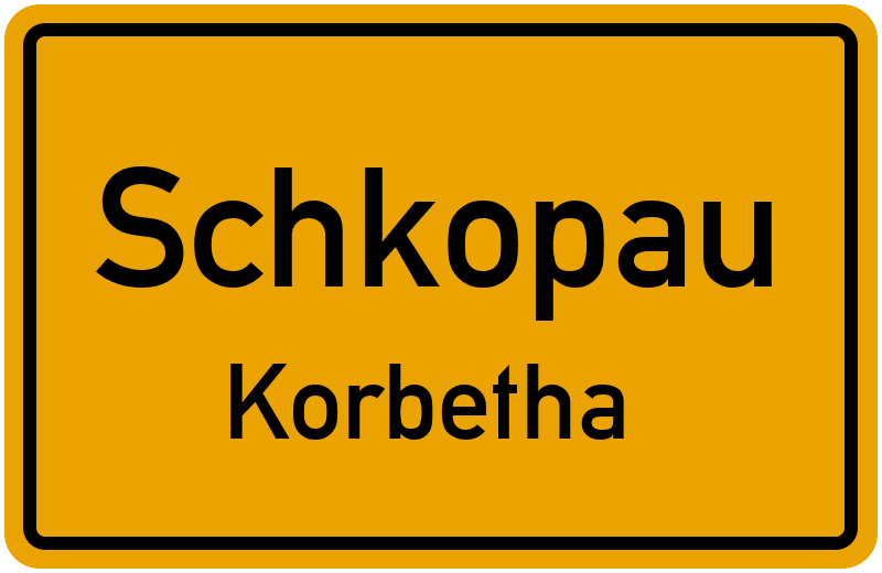 Ortsschild Schkopau