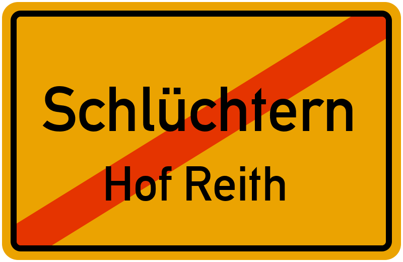 Ortsschild Schlüchtern