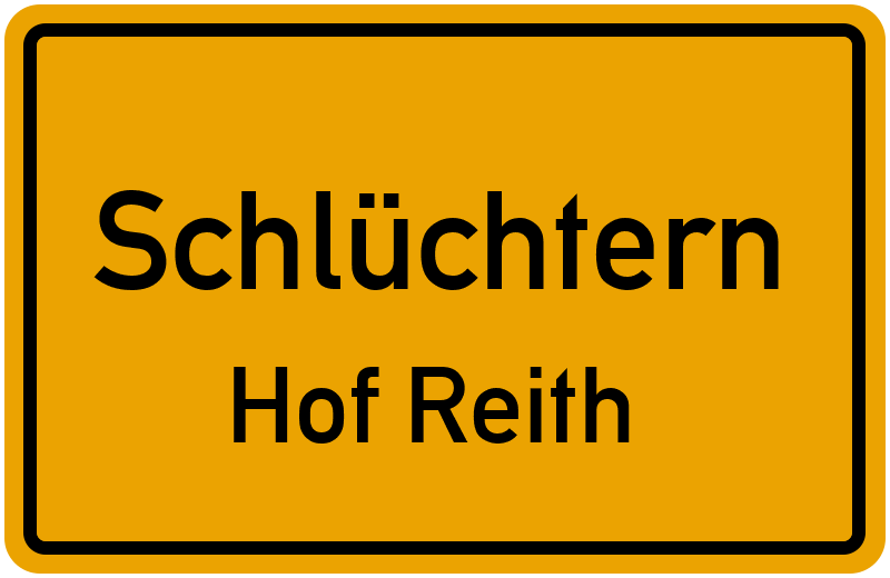 Ortsschild Schlüchtern