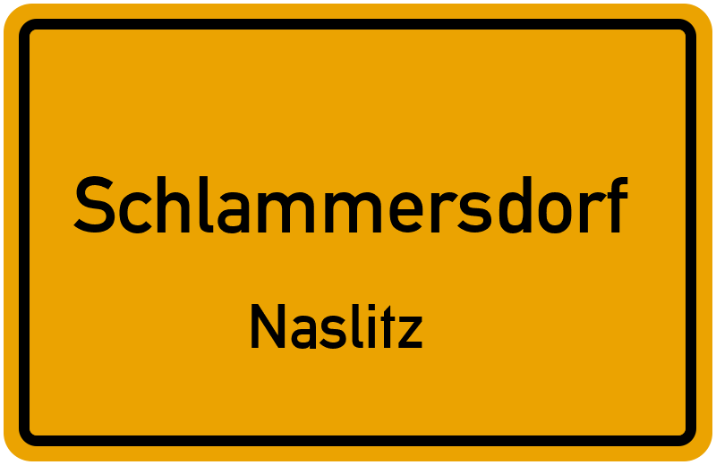 Ortsschild Schlammersdorf