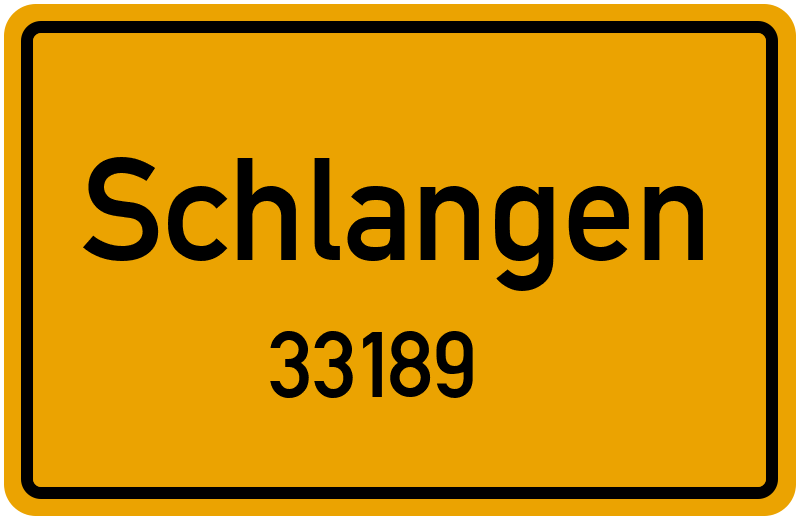 33189 Schlangen Straßenverzeichnis: Alle Straßen in 33189