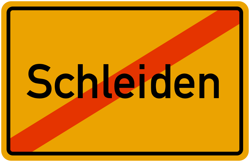 Ortsschild Schleiden