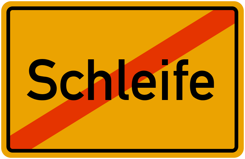 Ortsschild Schleife