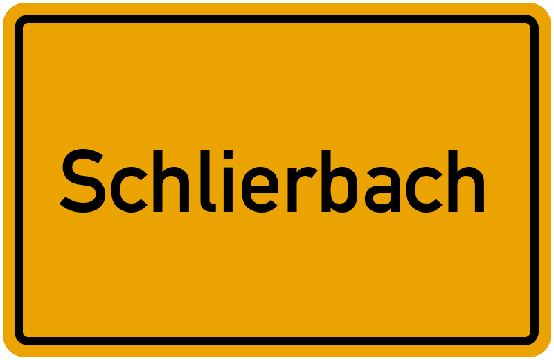 Ortsschild Schlierbach