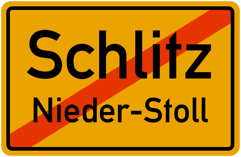Ortsschild Schlitz