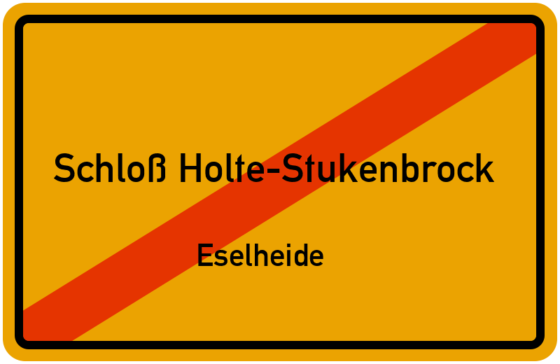Ortsschild Schloß Holte-Stukenbrock