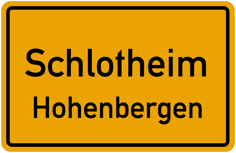 Ortsschild Schlotheim