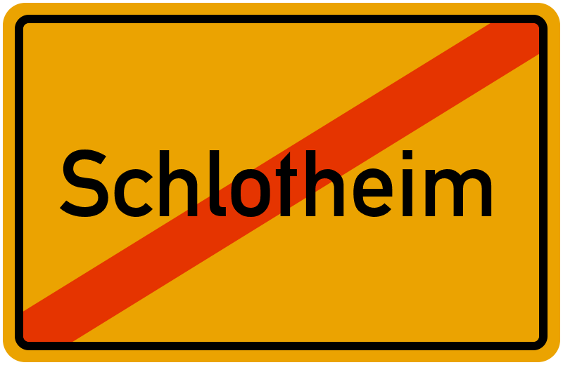 Ortsschild Schlotheim