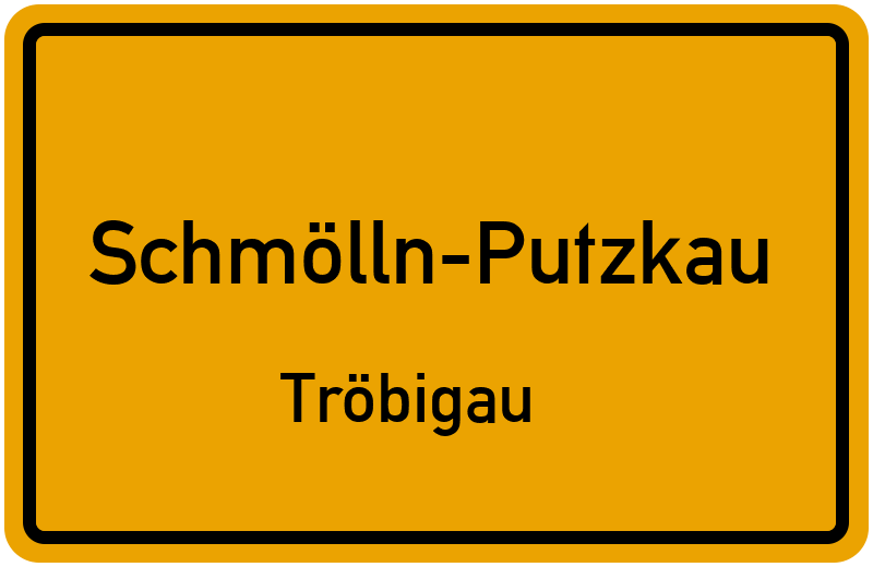 Ortsschild Schmölln-Putzkau