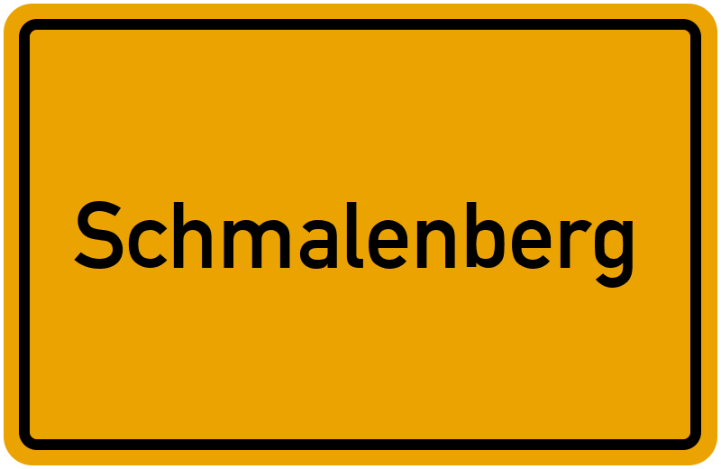 Ortsschild Schmalenberg