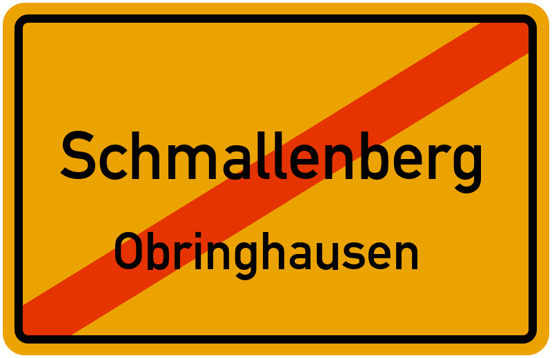 Ortsschild Schmallenberg
