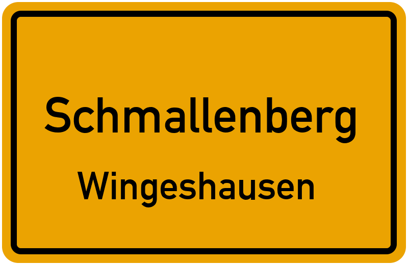Ortsschild Schmallenberg