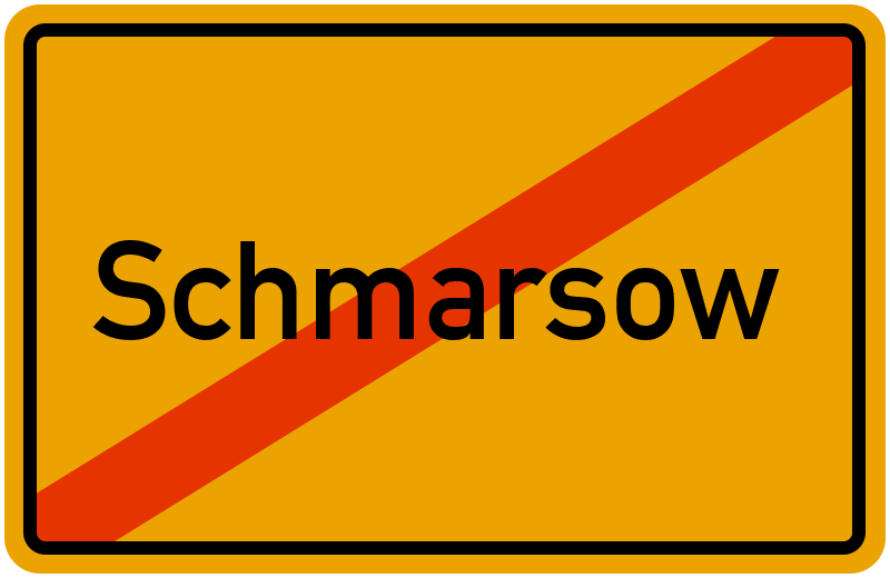 Ortsschild Schmarsow