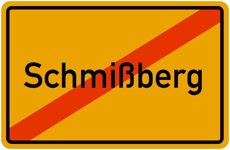 Ortsschild Schmißberg