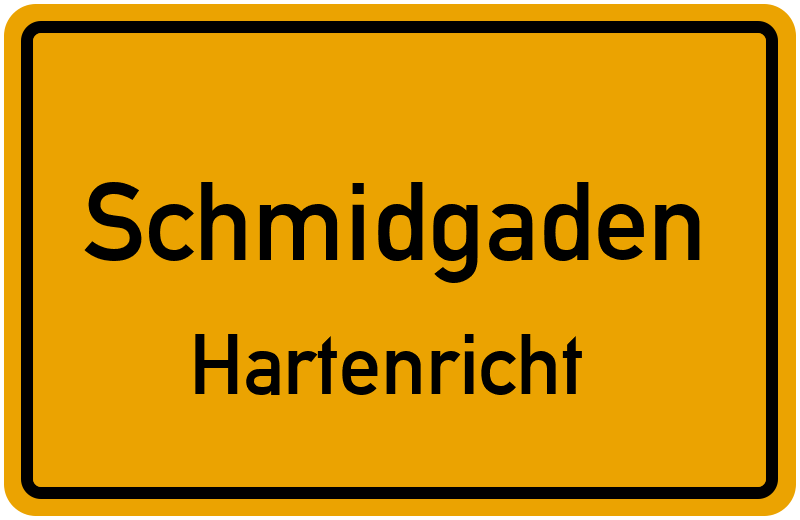 Ortsschild Schmidgaden