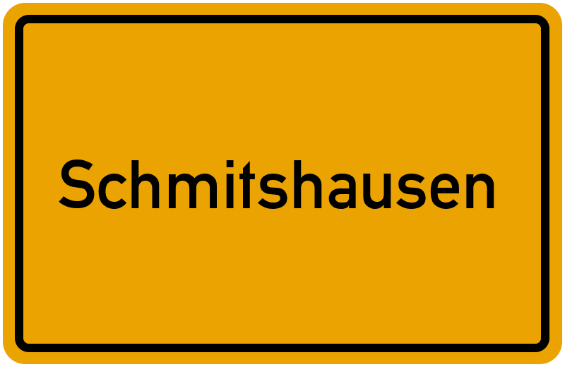 Ortsschild Schmitshausen