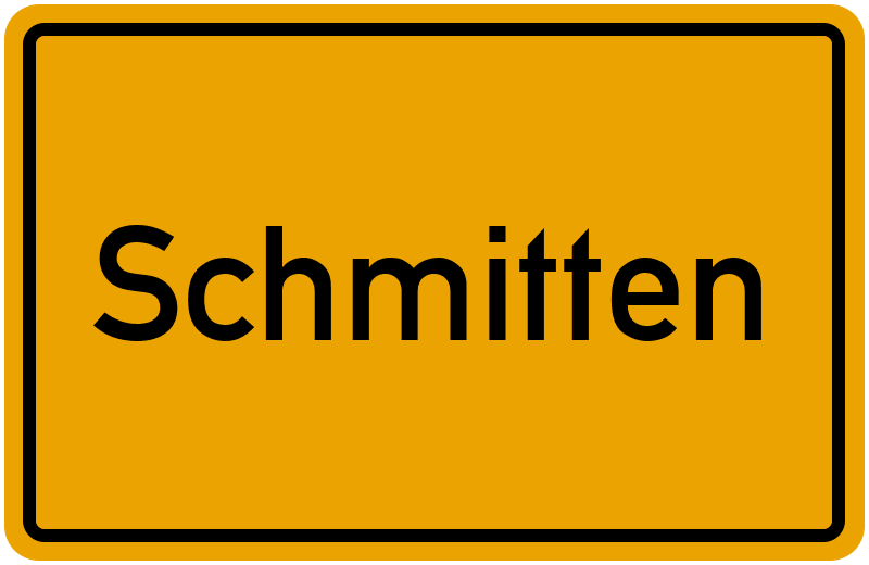 Ortsschild Schmitten