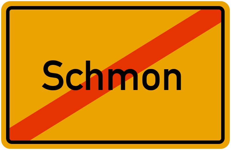 Ortsschild Schmon
