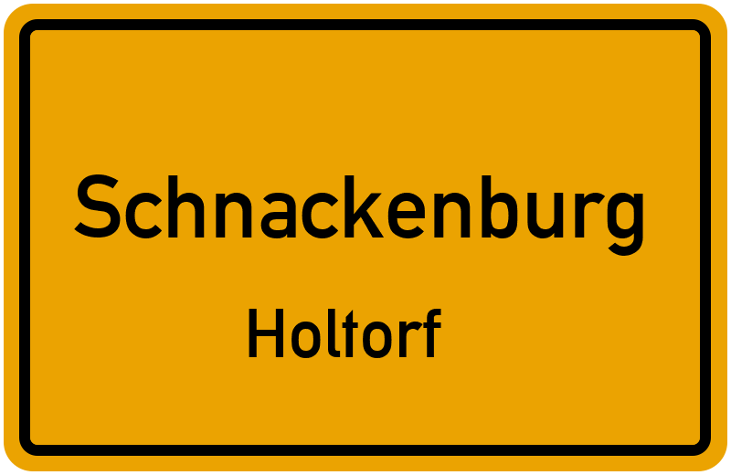 Ortsschild Schnackenburg