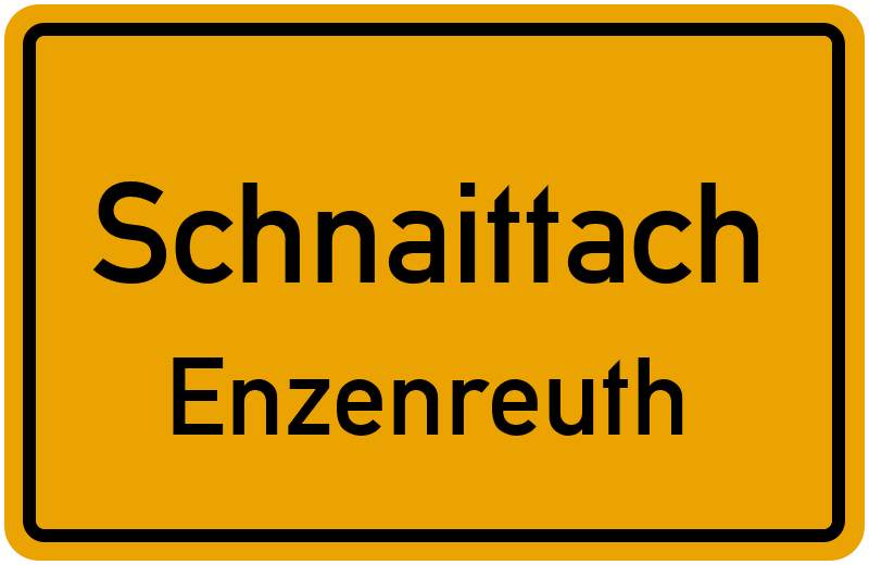 Ortsschild Schnaittach