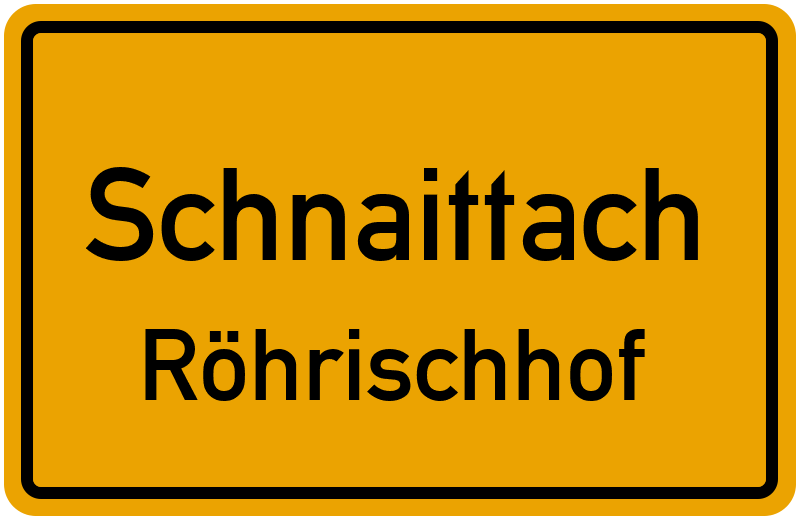 Ortsschild Schnaittach