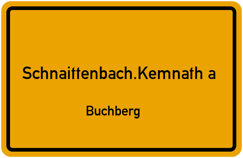 Ortsschild Schnaittenbach.Kemnath a