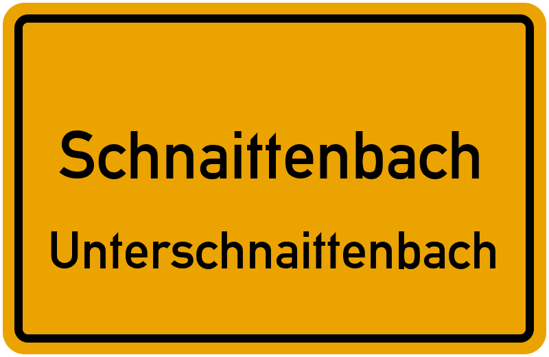 Ortsschild Schnaittenbach