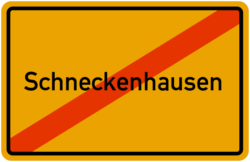 Ortsschild Schneckenhausen