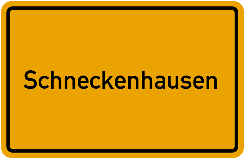 Ortsschild Schneckenhausen