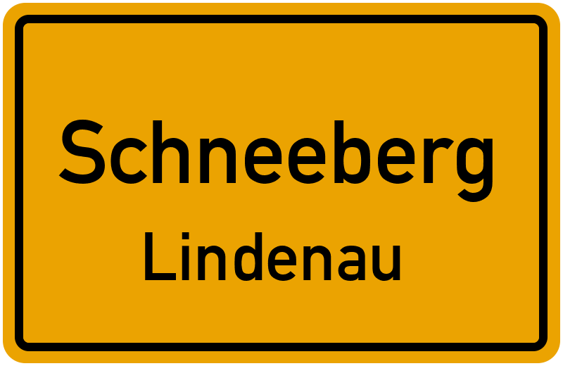 Ortsschild Schneeberg