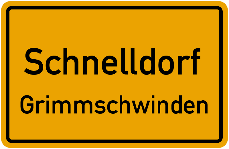 Ortsschild Schnelldorf