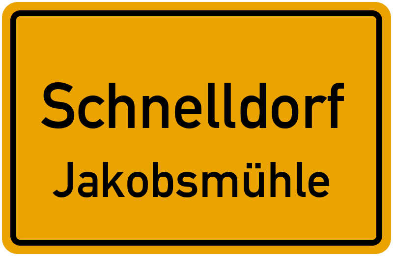 Ortsschild Schnelldorf