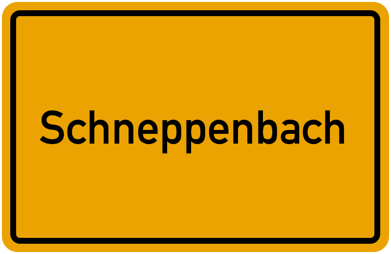 Ortsschild Schneppenbach