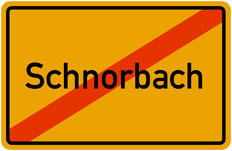 Ortsschild Schnorbach