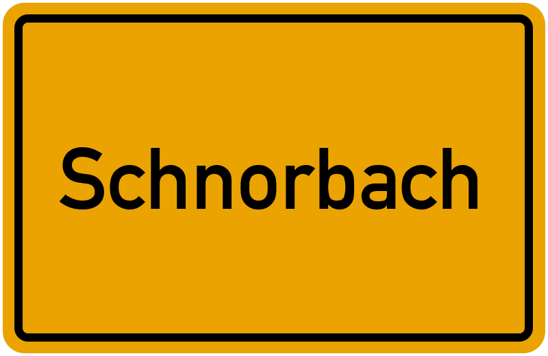 Ortsschild Schnorbach